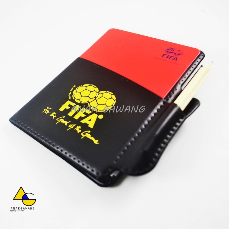 Kartu Wasit Mercan Kartu Kuning &amp; Kartu Merah Standart FIFA Wasit Anakgawang