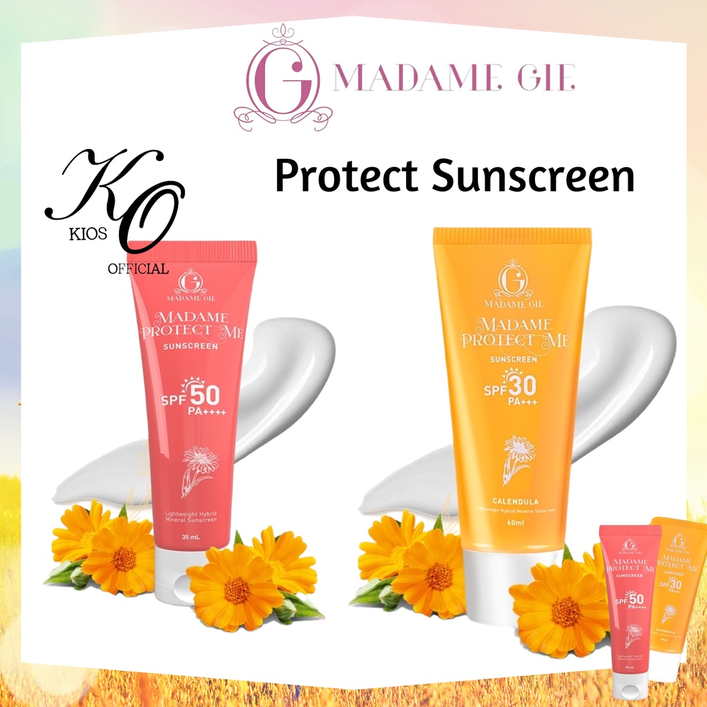 Madame Gie Madame Protect Me Sunscreen SPF 30 PA++++ &amp; SPF 50 PA++++ With Calendula