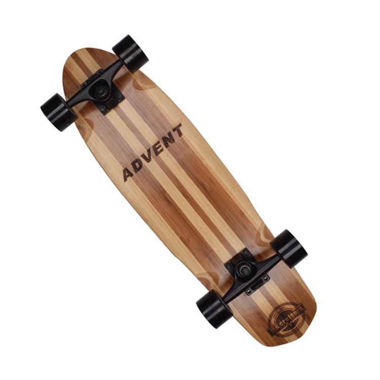 Skateboard Empat Roda Bahan Bambu Maple Ukuran 28 Inch 71x19cm Untuk Dewasa