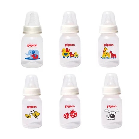 *LAILAIORIRE* Pigeon Botol / Dot Peristaltic Standard Round Nipple Bayi Silicone Silikon Slimneck Slim neck S M L isi 1 pc SATUAN / Premium PP Clear 120ml Slim Neck Bottle Round Base