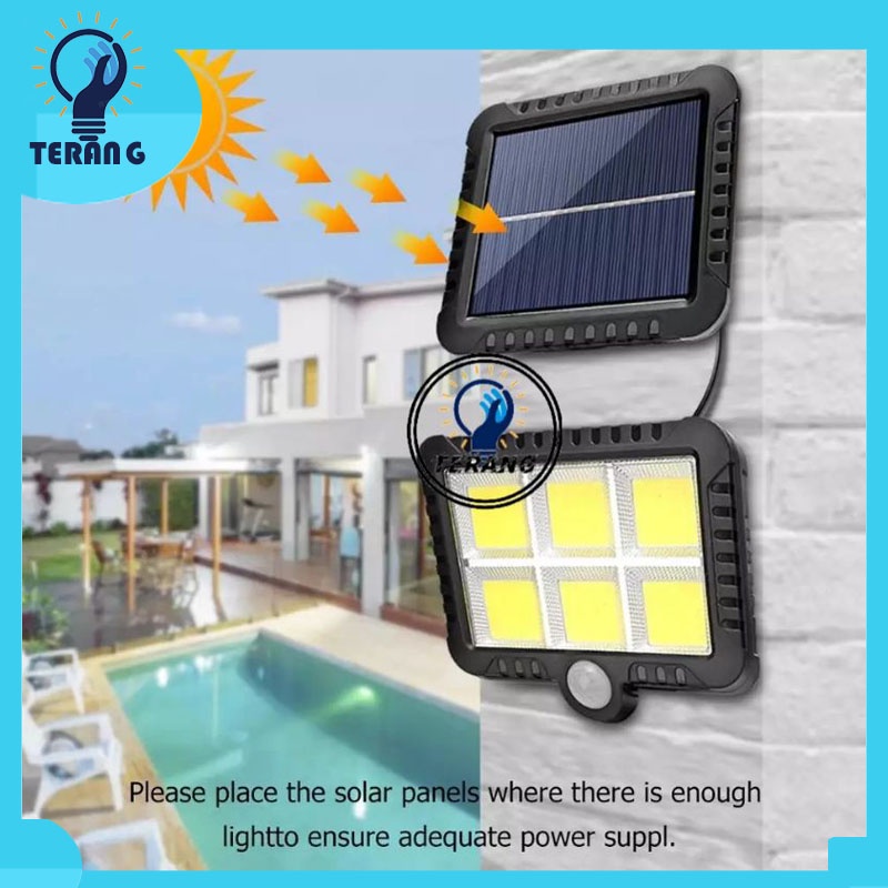 LAMPU TENAGA SURYA LED /LAMPU TEMBAK TENAGA MATAHARI - LAMPU SOROT SOLAR CELL COB