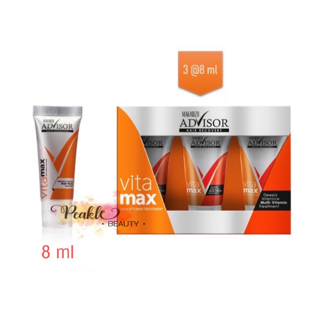 MAKARIZO Advisor Hair Recovery Vitamax 8ml | Shopee Indonesia