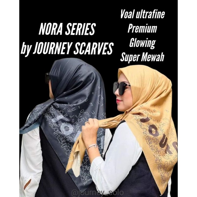 Hijab Journey Segi Empat/Journey Hijab Nora series/by Journey Scarves/COD