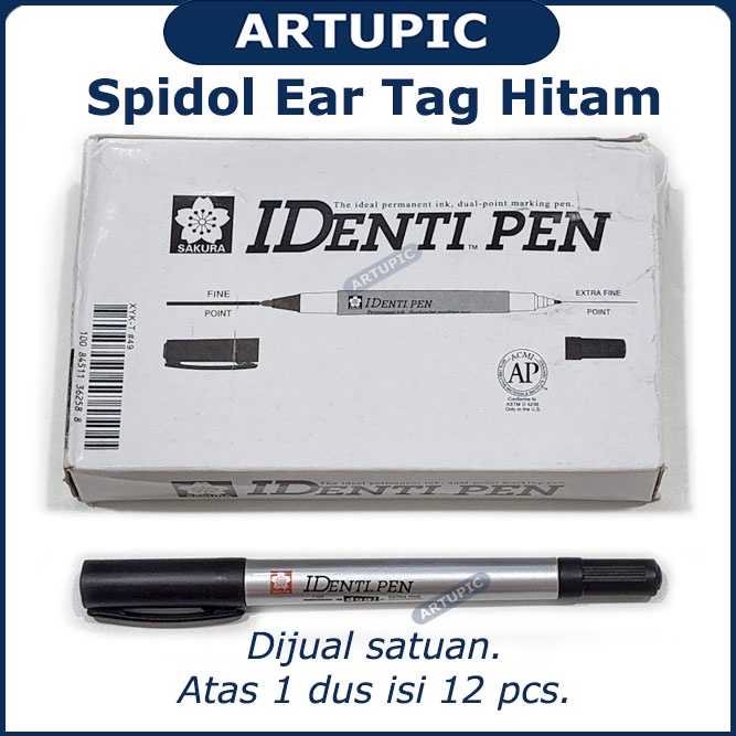 Spidol Ear Tag Hitam Pewarna Penanda Eartag Necktag Hewan Sapi Babi Kambing Kuda Domba Import