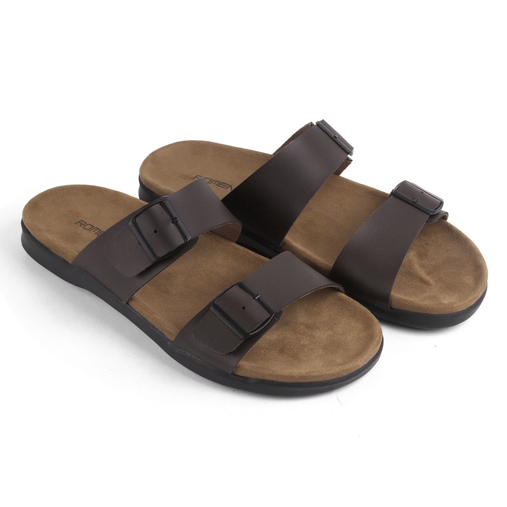 Sandal Pria Romenaco R112 Black Brown