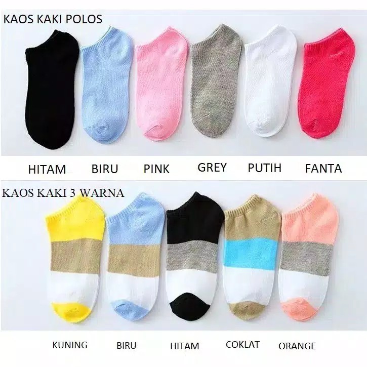 Kaos Kaki Ankle Kaos kaki Cute Kaos Kaki Motif Kaos Kaki Semata Kaki