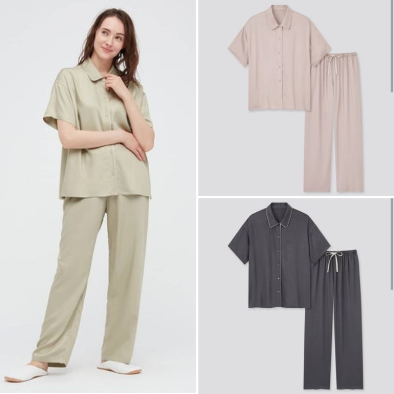 Piyama satin uniqlo
