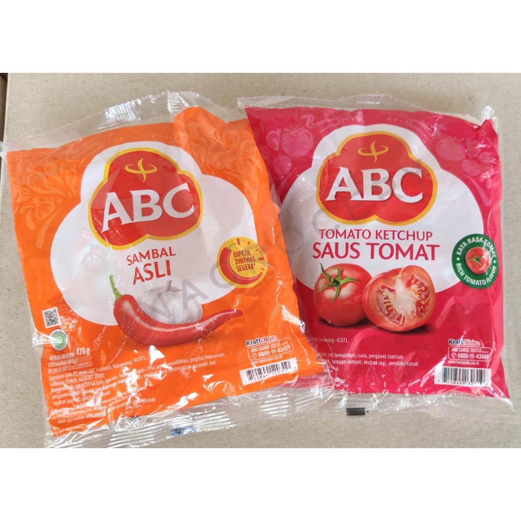 

ABC SAUS (SAMBAL & TOMAT) 22pcs x 8gr