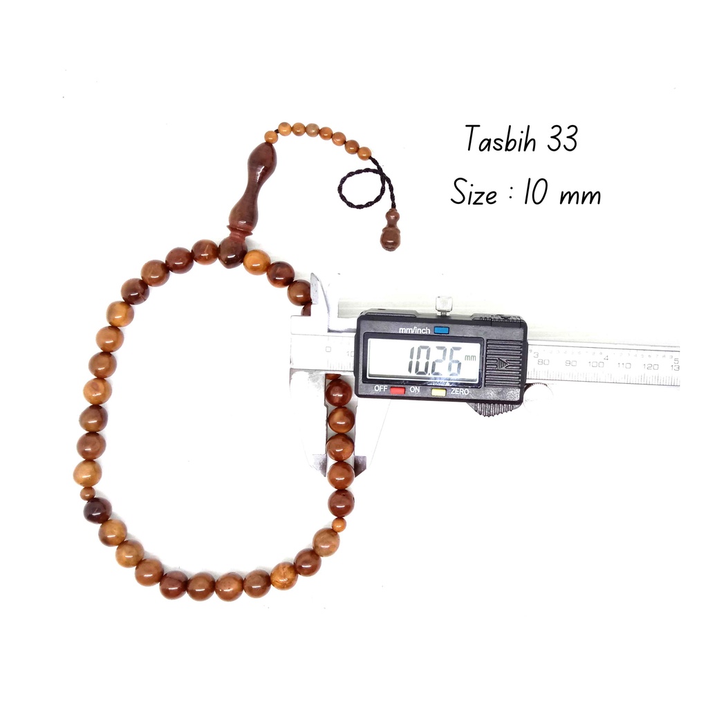 Tasbih Bulat Kaukah 33 Butir Diameter 10 mm