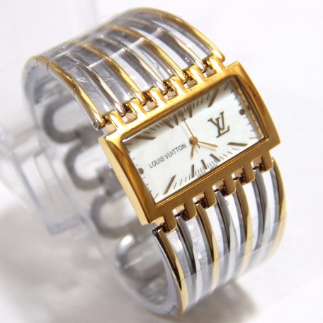 Jam Tangan LV Cewek | LV Sisir Kombinasi Gold B_SWH
