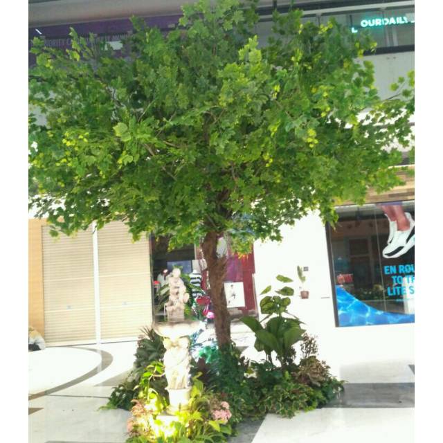POHON WEDDING DEKORASI HIASAN MAPLE HIJAU