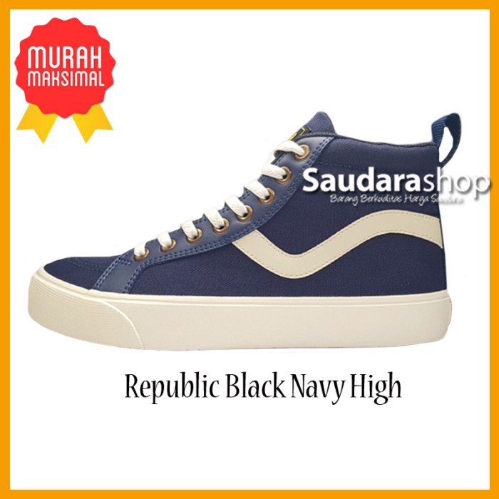 Ventela Republic Navy High / Sepatu Ventela Republic Navy HC / Ventela