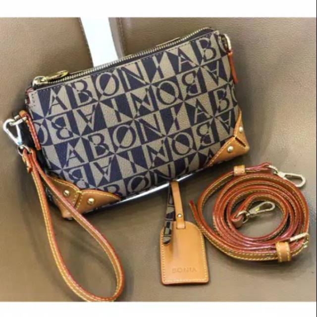 Tas Bonia ORI monogram pouch slinh