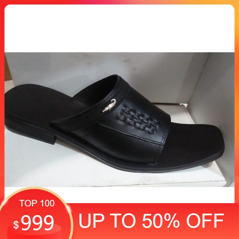 Arisf1 arisf sandal kulit asli/ sandal kulit cowok