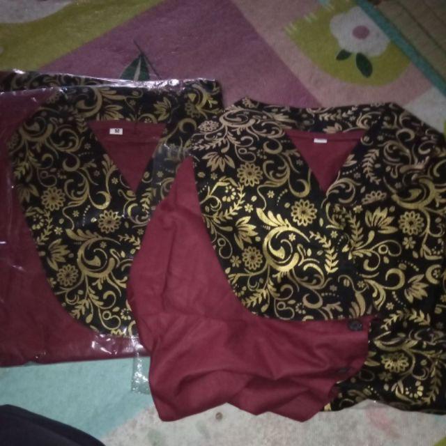 Batik Couple Dolby Dolbi Seragam Ipnu Ippnu Merah Bakung