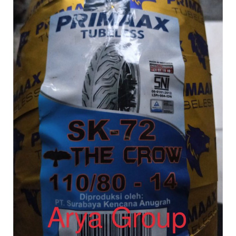 Ban Primaax 110/80-14 SK72 Primax SK 72 tubeless