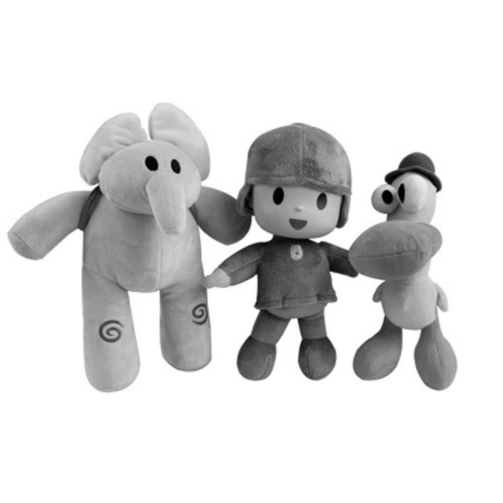 Nickolas1 Pocoyo Plush Stuffed 16-30cm Anak Elly Pato Loula Nina Gajah Bebek Mainan Hewan Mainan Mewah