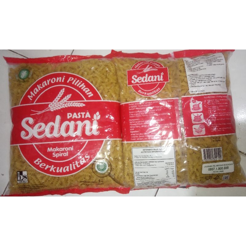 

Makaroni Spiral / Kerang / Pipa Pasta Sedani 1kg