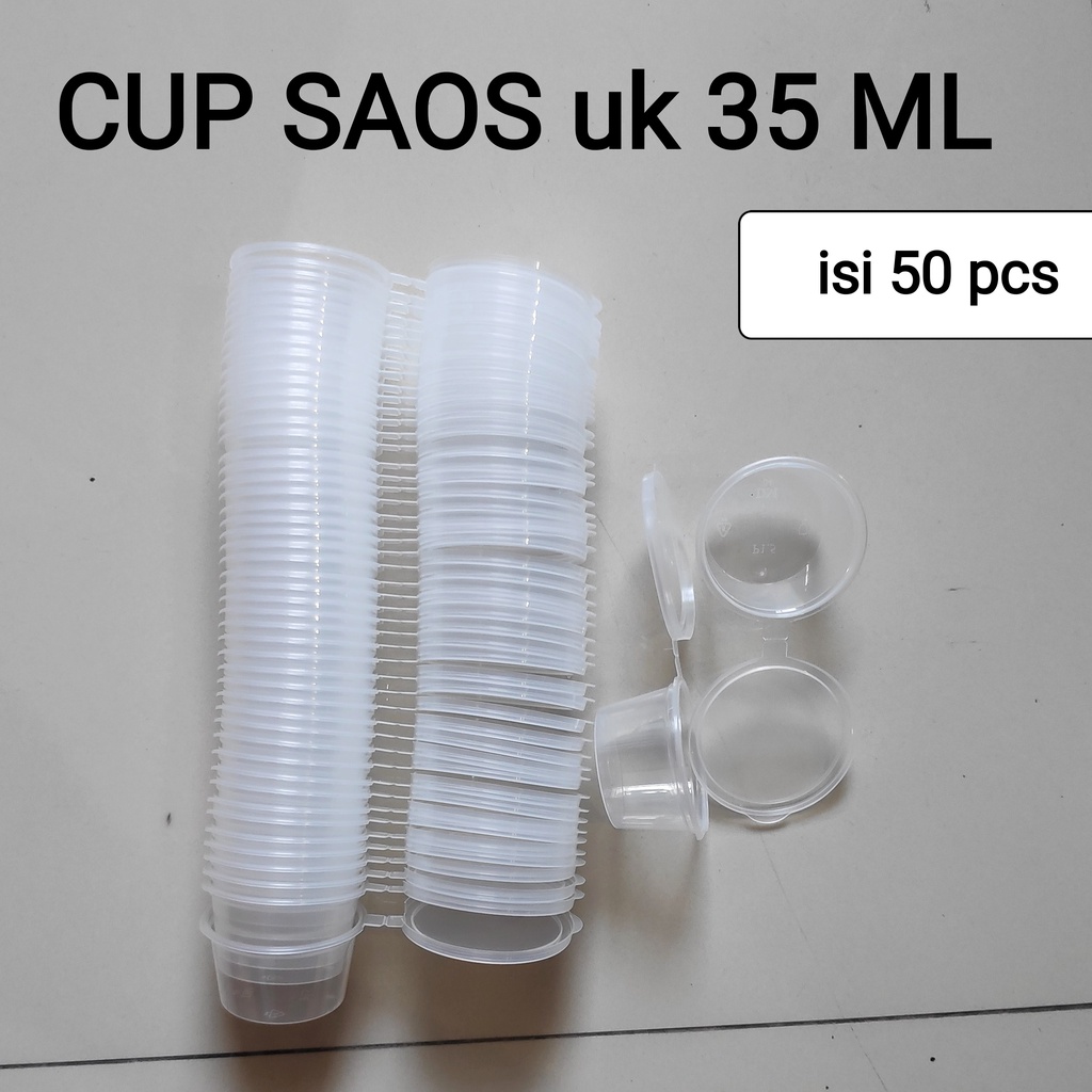 Cup Saos Uk 25ml - 35 ml - 50 ml, Tempat saos, gelas kecil