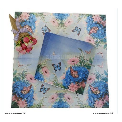 Decoupage Napkin - Tissue Decoupage 2Ply AN - Butterflies Garden