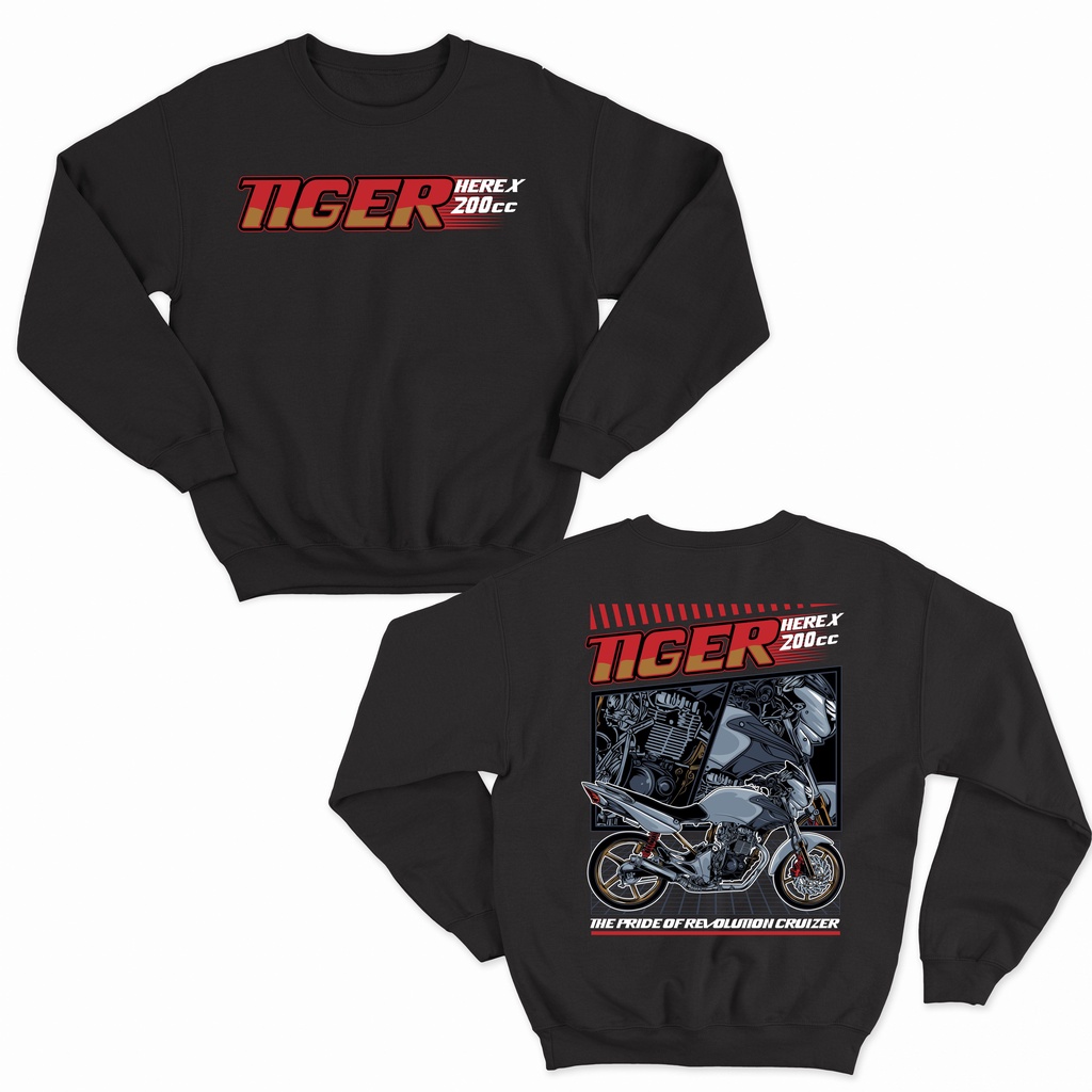 JAKET SWEATER HONDA TIGER CEPER BIG SIZE JUMBO