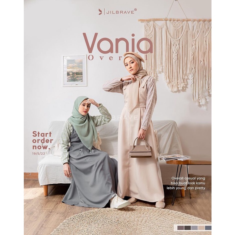 ❤️DISKON❤️ Vania Overall 2.0 Jilbrave Official