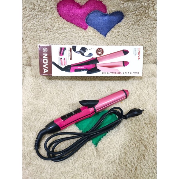 CATOK NOVA MINI 2IN1 NHC 2009 Curl &amp; Straight Hair Beauty Set catokan keriting lurus⭐ ICM ⭐