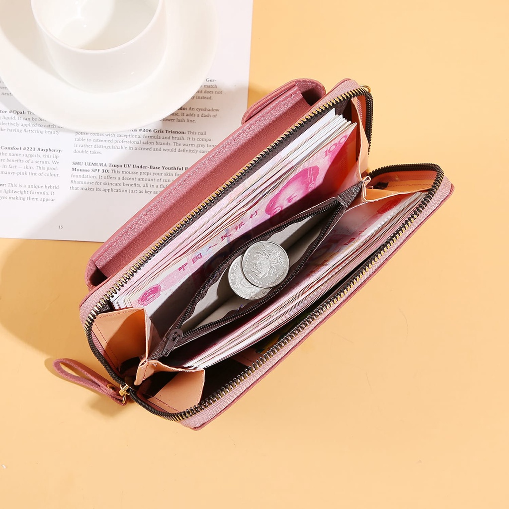 (COD) Dompet Wanita Pocket Tempat Hp Dompet Tas Selempang MALL SHOPPING