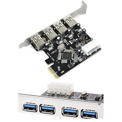 PCI-E CARD USB 3.0 4 PORT 5GBPS EXPANSION - PCI EXPRESS USB3.0 HUB 4 SLOT