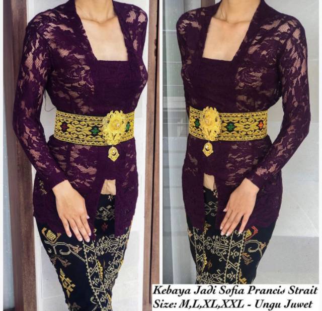 Kebaya Kutubaru Modern lengan Panjang