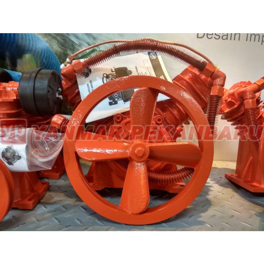 Kepala Kompresor Angin 1/2 PK / HP 2 Piston UNL Bare Compressor SHARK