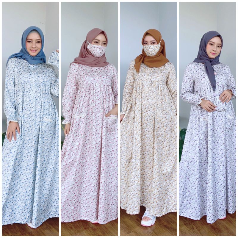 Roris Fasion Home Dress | KODE D | Gamis model terbaru untuk remaja dan dewasa