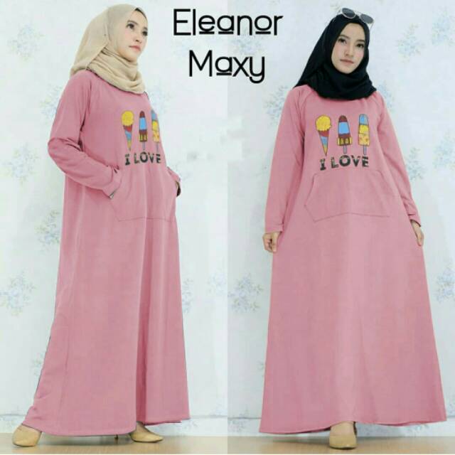 JC IO Ready eleanor maxi / GAMIS WANITA KEKINIAN (ADA 4 WARNA)