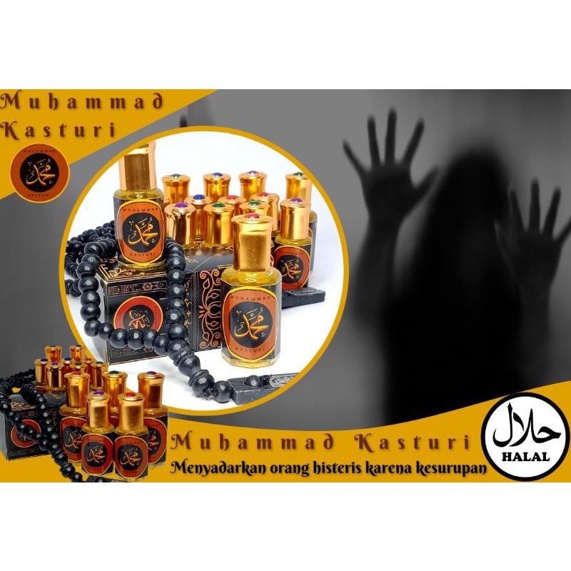 [Buy 2 Get 1 Free + Tasbih Dzikir] Paket Kasturi Muhammad Original Termurah 6ml/12ml