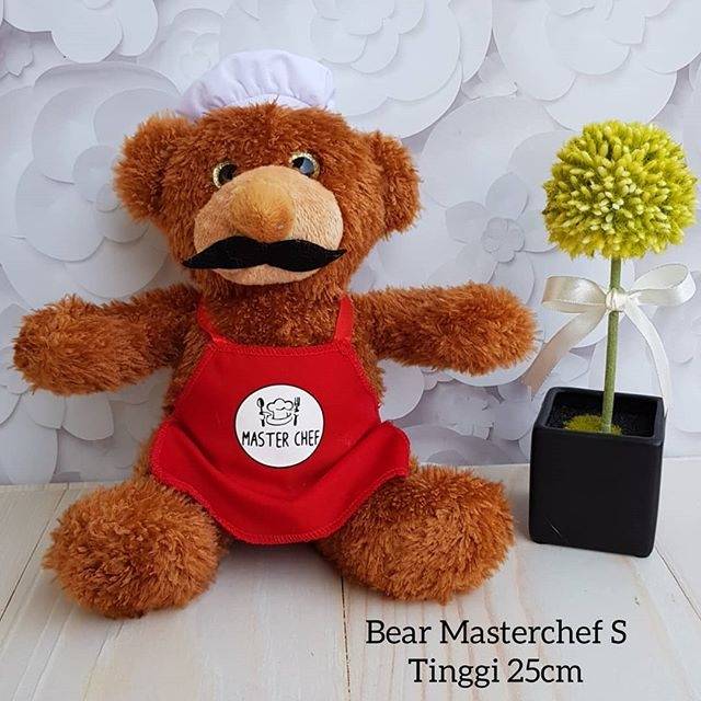 boneka Bear master chef small
