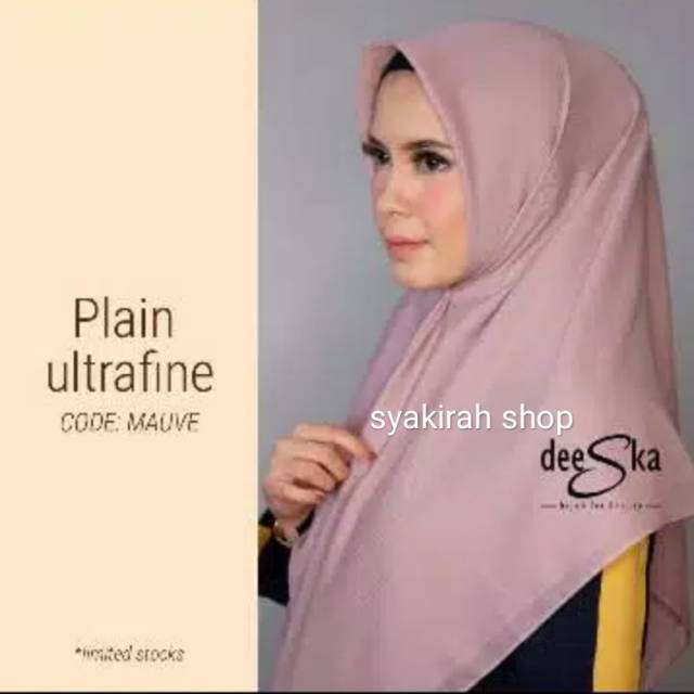 deeska plain hijab mauve