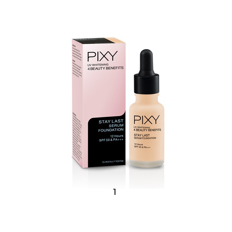 

PIXY UV Whitening Stay Last Serum Foundation