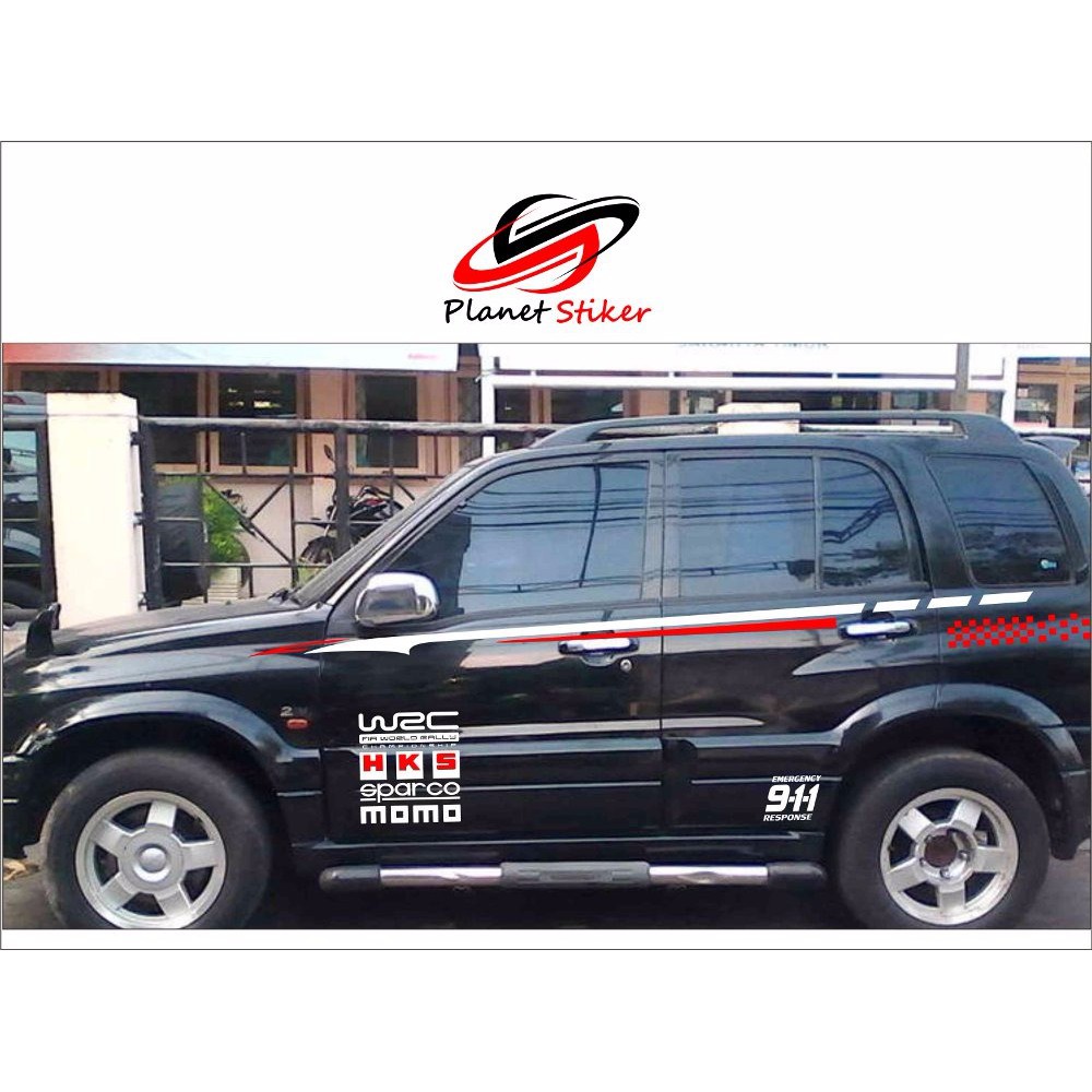 CUTTING STICKER STIKER LIST MOBIL SUZUKI ESCUDO RACING DEVELOPMENT Shopee Indonesia