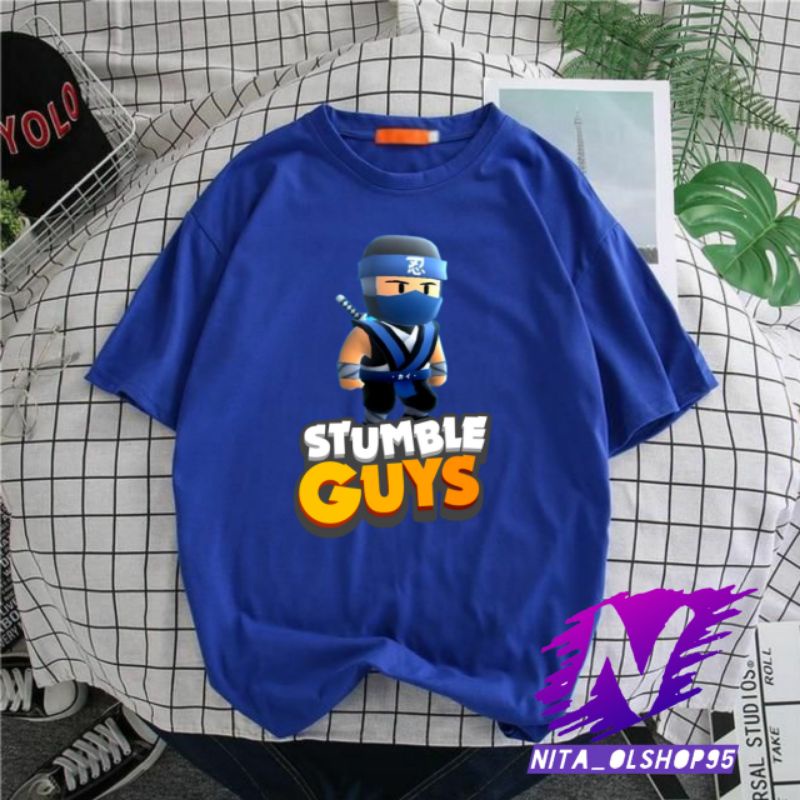 kaos stumble guys baju kaos anak stumble guys ninja