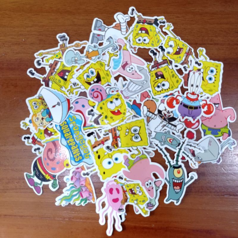

Sticker SpongeBob Isi 37 pcs / Stiker Diary / Stiker tumblr / stiker unik / Planner / Notebook / Jurnal / Scrapbook
