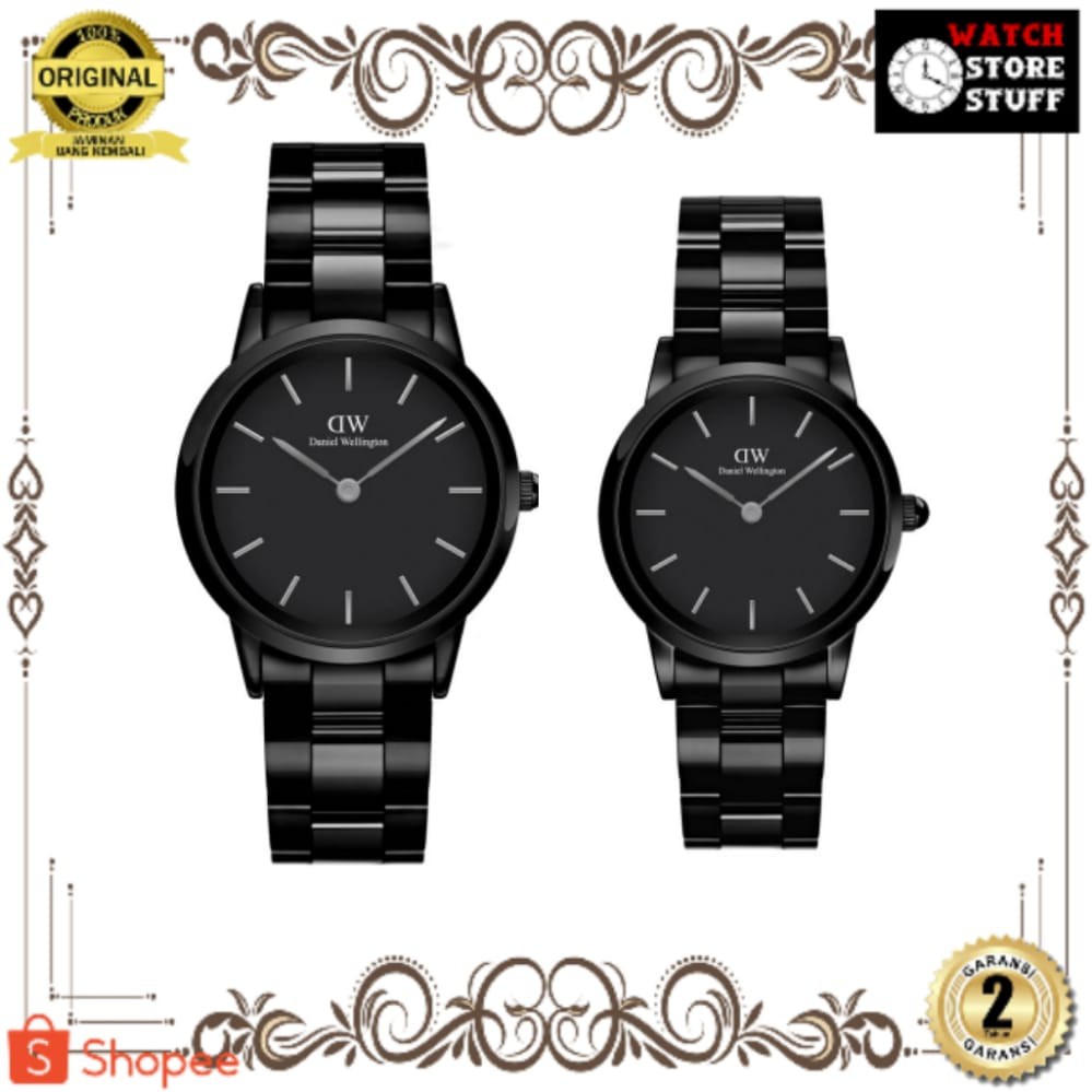 JAM TANGAN PRIA WANITA | RANTAI | KULIT | KARET | MURAH | WNAITA DW ICONIC LINK LUMINE STRAP STAINLE