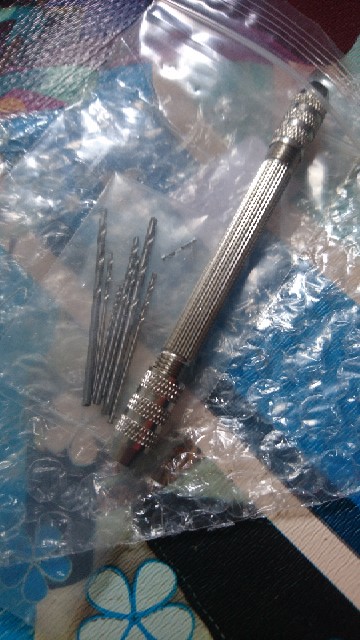 Bor Tangan Mini Manual Bahan Aluminium Ukuran 0.5-3.2mm