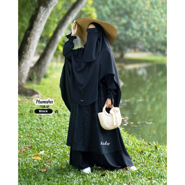 Humaira Ied Series by Azda Hijab | Gamis Set Humaira | humaira azda | azda hijab