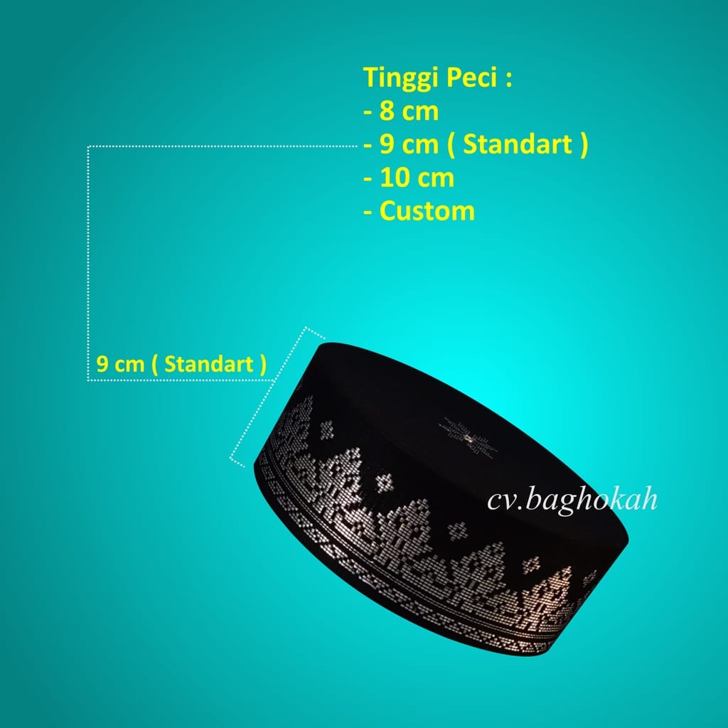 Peci Kopiah Songkok Dewasa Motif Tenun Warna Putih Termurah