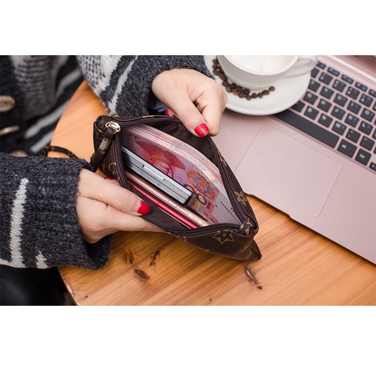 ASIN829 Tas tangan wanita dompet panjang T93 Dompet Wanita Panjang Bahan Kulit PU Leather Premium