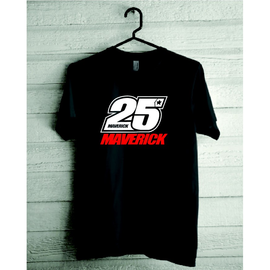 Kaos Tshirt Baju Combed 30S MAverick 25 Moto GP Race