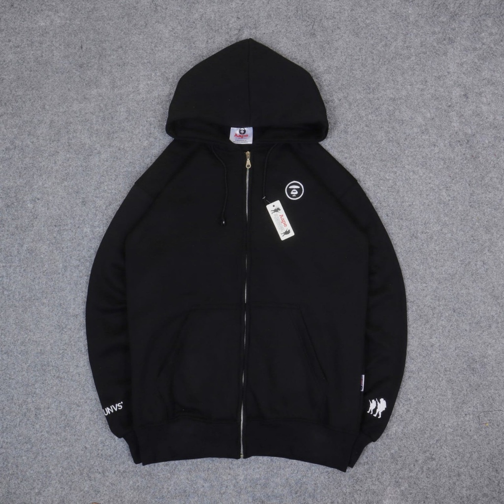Jaket Sweater Hoodie Zipper AAPE BY A BATHNG APE Hypebeast PREMIUM AUTHENTIC | JAKET ZIPPER BAPE LOG
