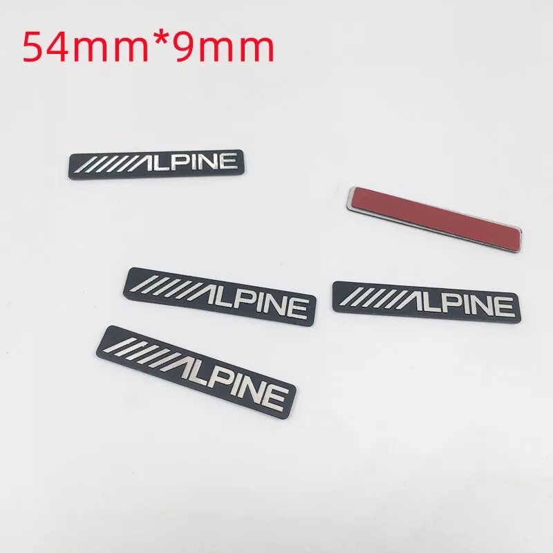 Decal Sticker Emblem 3D Alpine Logo Audio Speaker