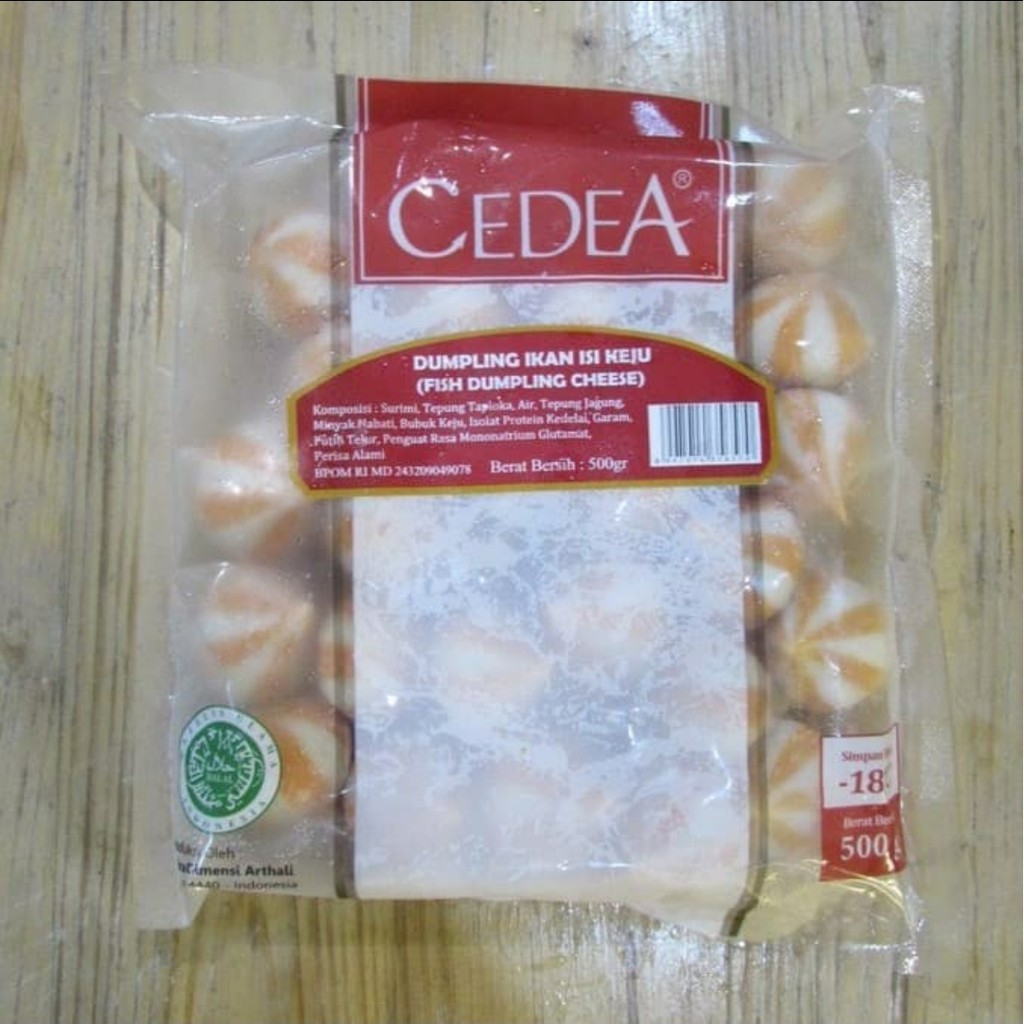 

Cedea dumpling ikan isi keju - 500 GR