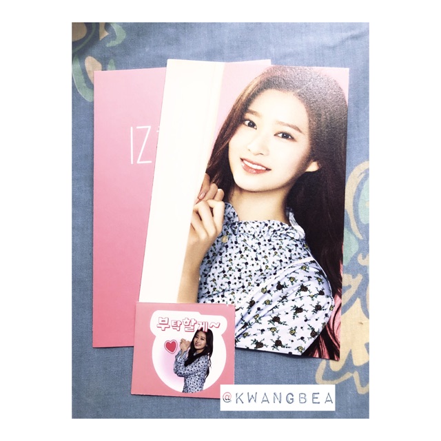 Kim Minjoo (Minju) G-Market Postcard & Sticker